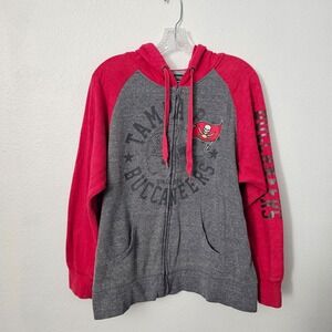 NFL Tampa Bay Bucaneers Zip Up‎ Hooded Jacket Size XL